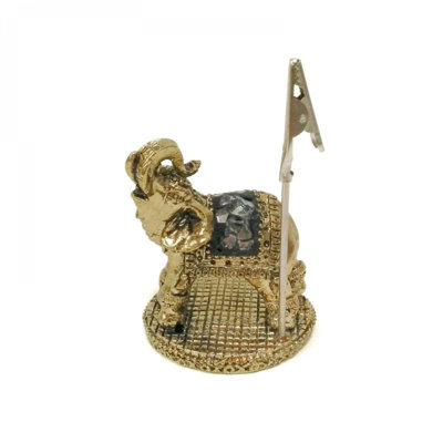 Golden Elephant Paper Or Card Holder
