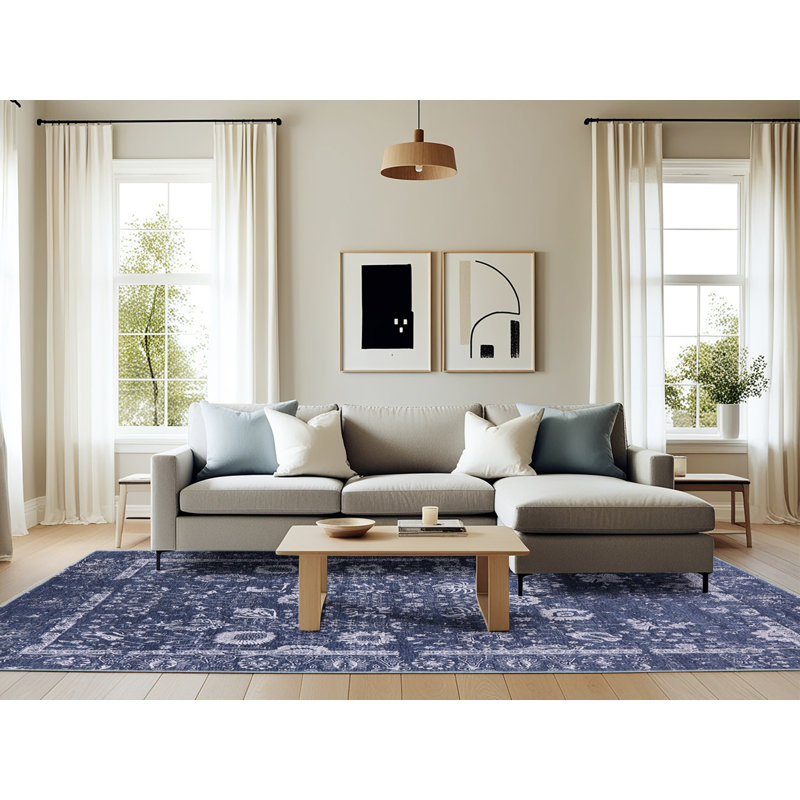 Sewickly Oriental Indoor Rug, Rectangle 6' x 9'
