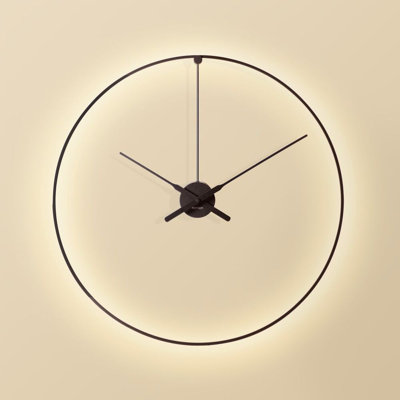 Ombra Aluminium Skeleton Wall Clock