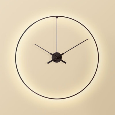 Ombra Aluminum Skeleton Wall Clock