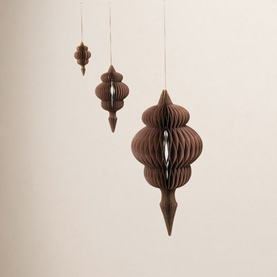 Honeycomb Finial Paper Ornament