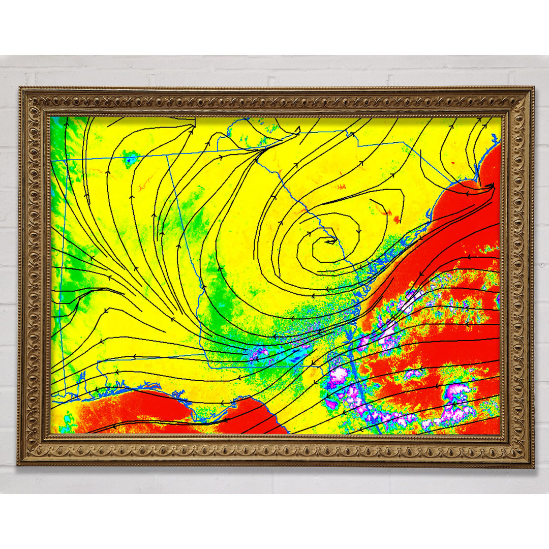 Leylines Gerahmter Druck