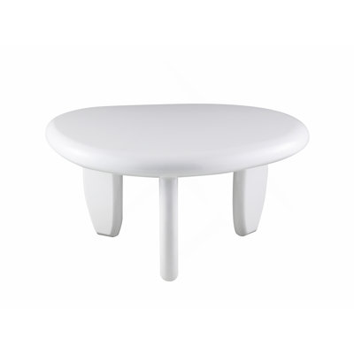 Table de bout blanche ultrabrillante