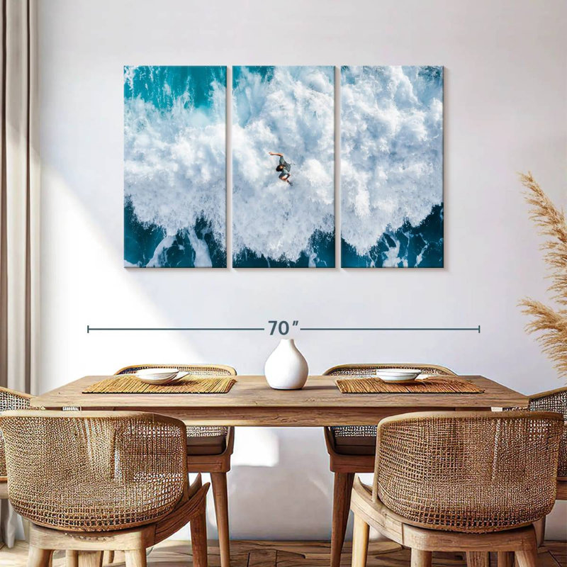 Senne Surfer On Wave Crest, 36" H x 57" W