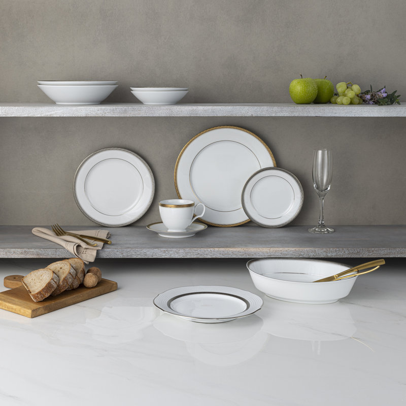 Noritake Charlotta Dinner Plates, 10-1/2", Gold