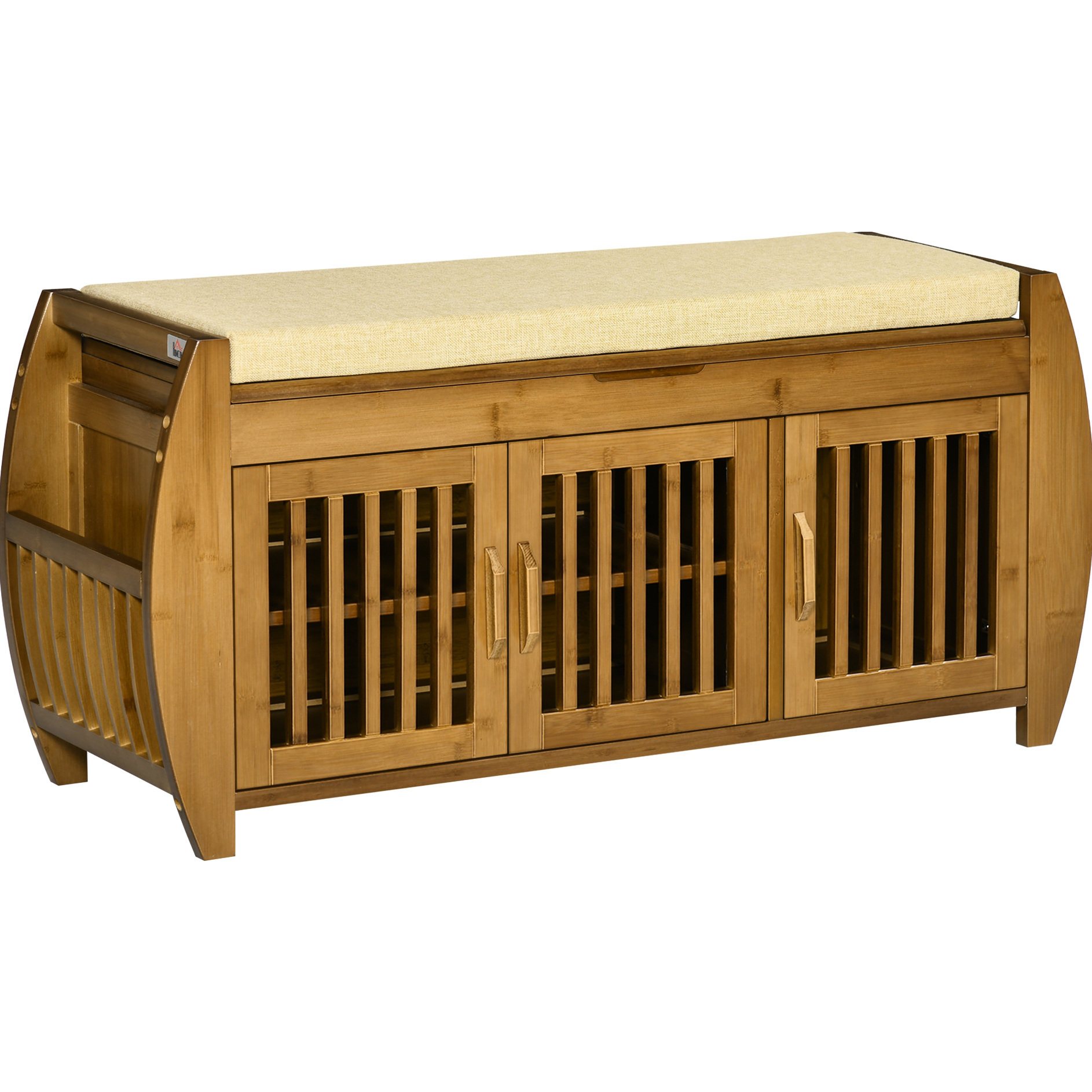 Latitude Run® Entryway Shoe Rack With Cushion - Provides A Relaxing ...
