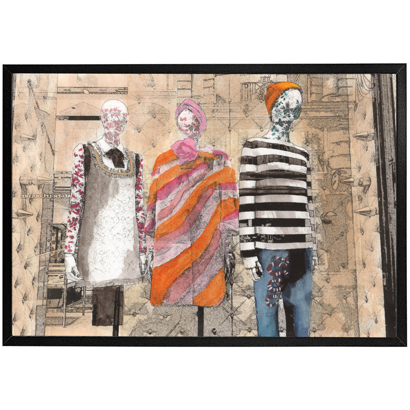 Single Picture Frame Print, Black, 76cm H x 114cm W x 4cm D