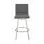 Tabouret de bar pivotant avec coutures horizontales, argent et gris-1088485462-1088469446-1088485457