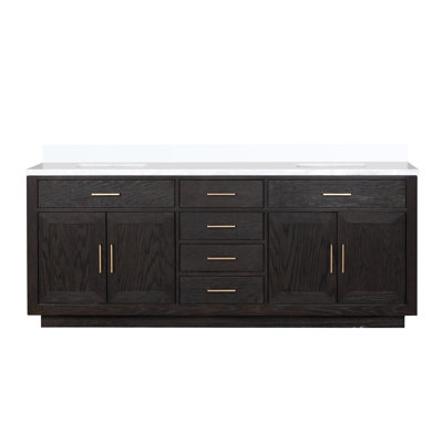 Ensemble de meuble-lavabo double 84 po