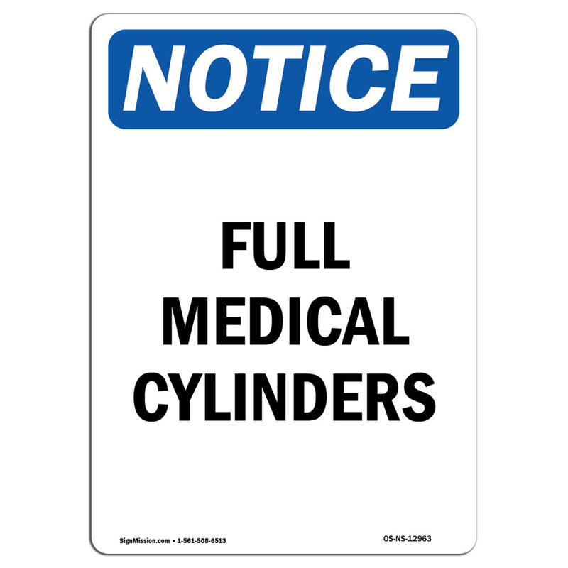 Signe complet des cylindres médicaux