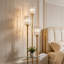 Lampe sur pied en cristal à 3 lumières pour le salon et la chambre à coucher