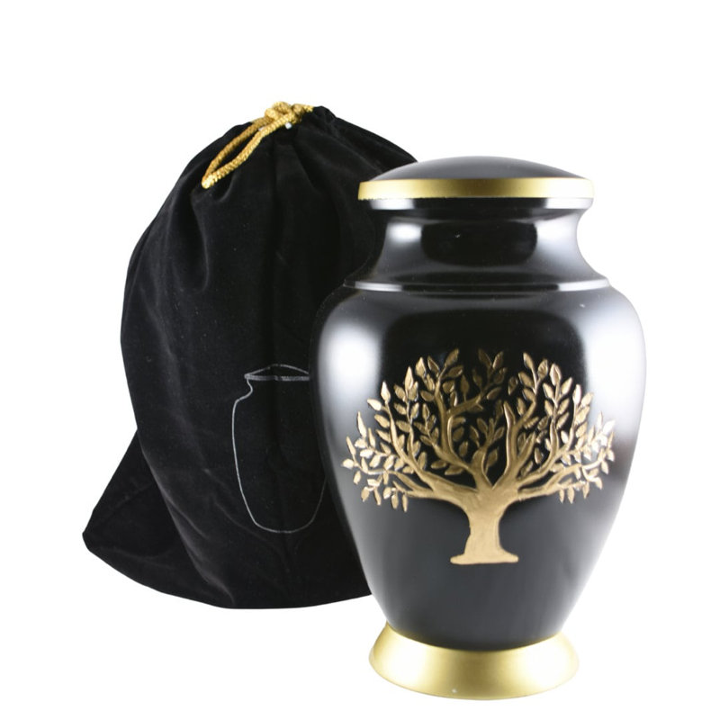 Runkel Tree of Life Urn, Black