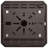 8.5 Inch LED Field Selectable Canopy Fixture 45/60/70 Watts 3K/4K/5K CCT Bronze Finish