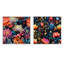 Calie - Ensemble de 2 collages carrés floraux-101851727-101851724