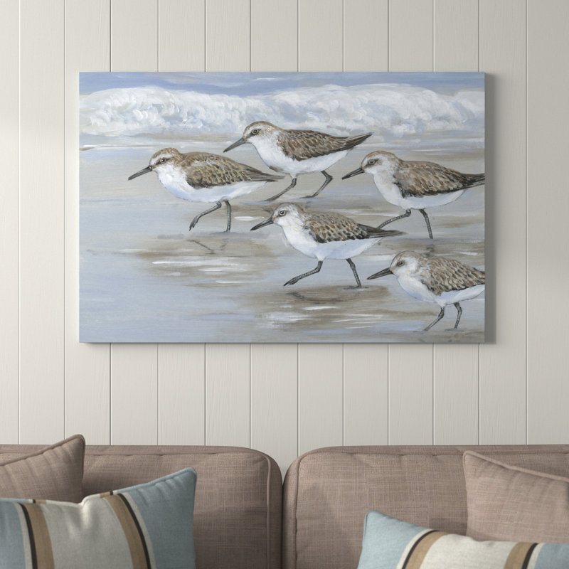 Sandpipers I par Timothy O 'Toole - Toile tendue haletante, H 24 po x l 36 po
