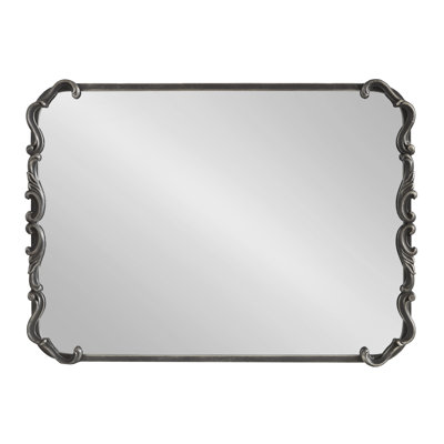 Ornate Rectangle Metal Wall Mirror