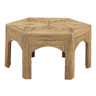Caughfield Solid Wood 6 Legs Coffee Table by Bayou Breeze