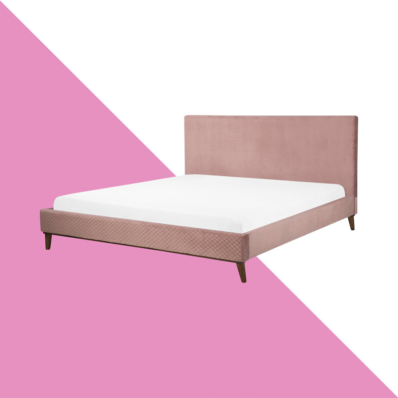 Casares Upholstered Bed, Kingsize (5'), Pink