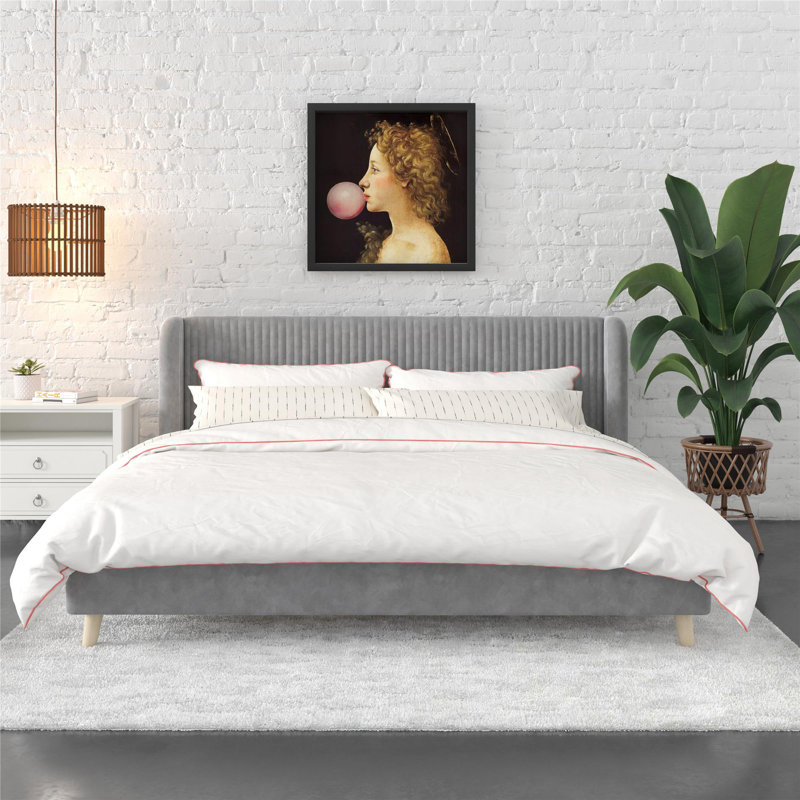 Novogratz Holly King Size Upholstered Platform Bed & Reviews - Wayfair ...