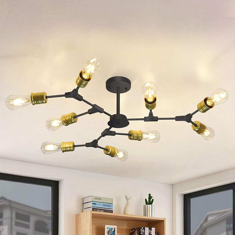 Langeloth 1-Light 85cm Semi Flush Mount