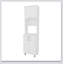 Garde-manger blanc avec 2 portes pneumatiques et rangement ouvert pour les cuisines modernes et organisées
