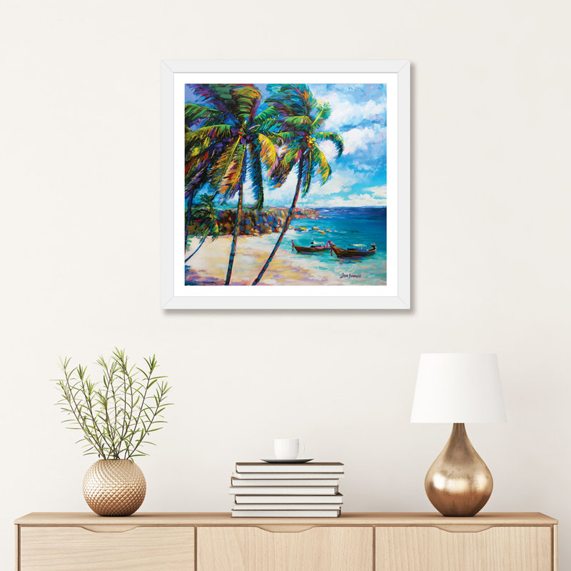 «Hawaiian Dreaming» par Leon Devenice - reproduction, Papier blanc, H 24 po x l 24 po x p 1 po