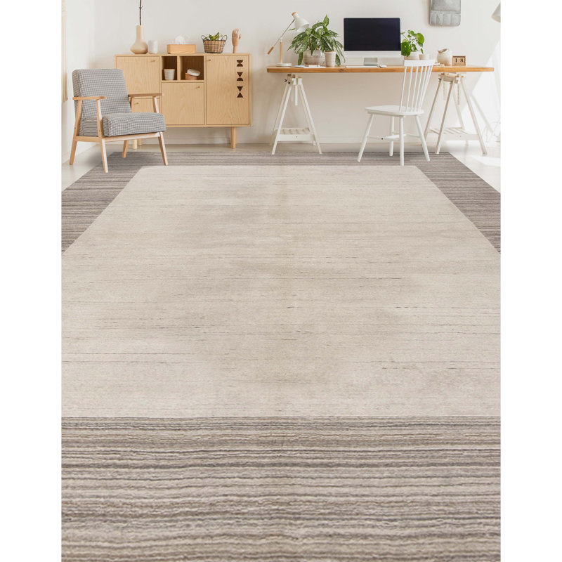 Wool Striped Area Rug