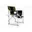 Chaise d'extérieur pliante rembourrée 1 pièce avec table d'appoint et poches de rangement (chaise incluse seulement)
