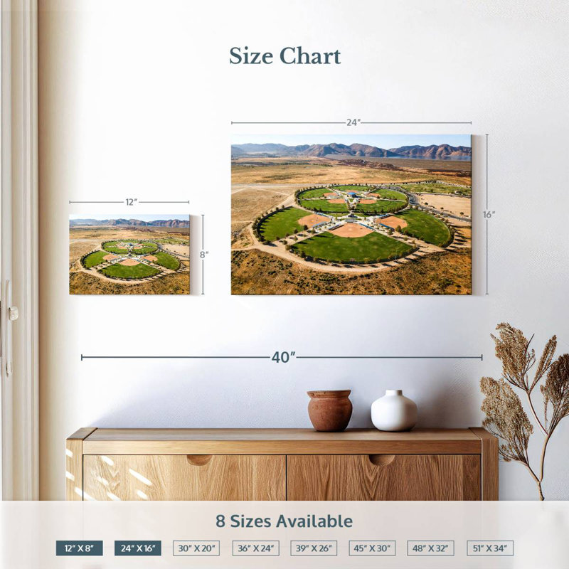 Sireci Baseball Softball Stadium, 16" H x 24" W