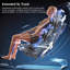Fauteuil de massage électrique noir multifonctionnel ergonomique