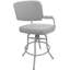 Tabouret de comptoir pivotant 26 po Gurpal-1046797825