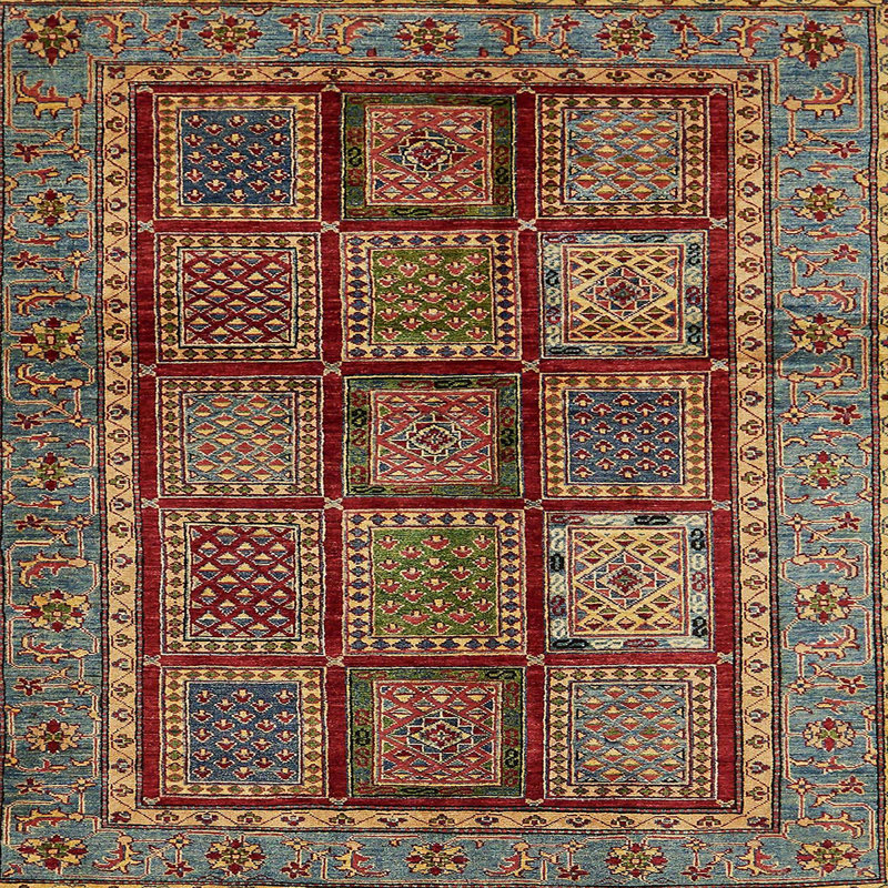 Tapis abstrait moderne 616, Carré 5 pi