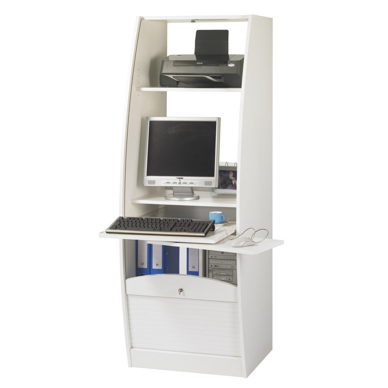 80.5cm W Rectangle Secretary Desk, White