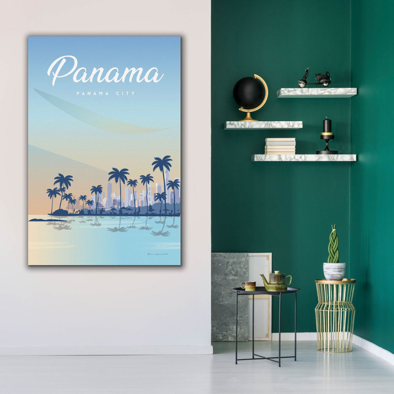 «Panama» par Omar Escalante, art mural sur toile, H 60 po x l 40 po x P 1,5 po