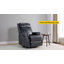 Fauteuil inclinable manuel berçant en cuir véritable Annarita (ensemble de 2)-1592149331