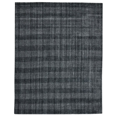Brackettville Wool Plaid Handwoven Area Rug