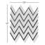 Luna 1" x 3" Marble Herringbone/Chevron Mosaic Wall Tile-54692754