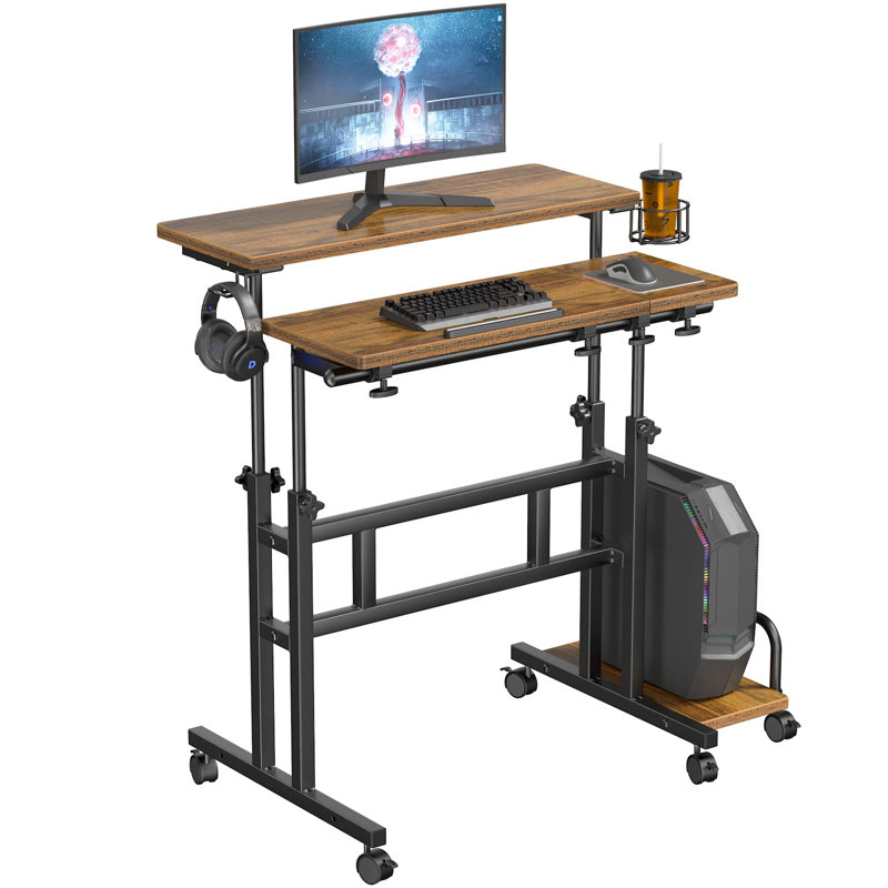 Abaigail Metal Base Computer Desk