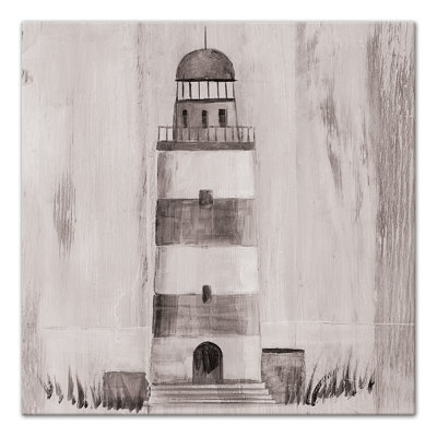 « gray nautique phare », reproduction de peinture à l’acrylique sur toile