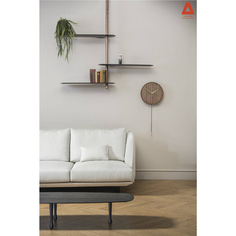 Unica 70'' W Solid Wood Shelving Unit, Black