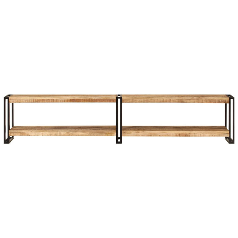 Greeves Unfinished TV Stand for TVs up to 88", Mango brown