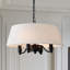 Lustre tambour 4 lumières pour îlot de cuisine Narcho