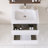 Wall Mounted Single Bathroom Vanity With White Ceramic Integrated Top-686013746-686013744