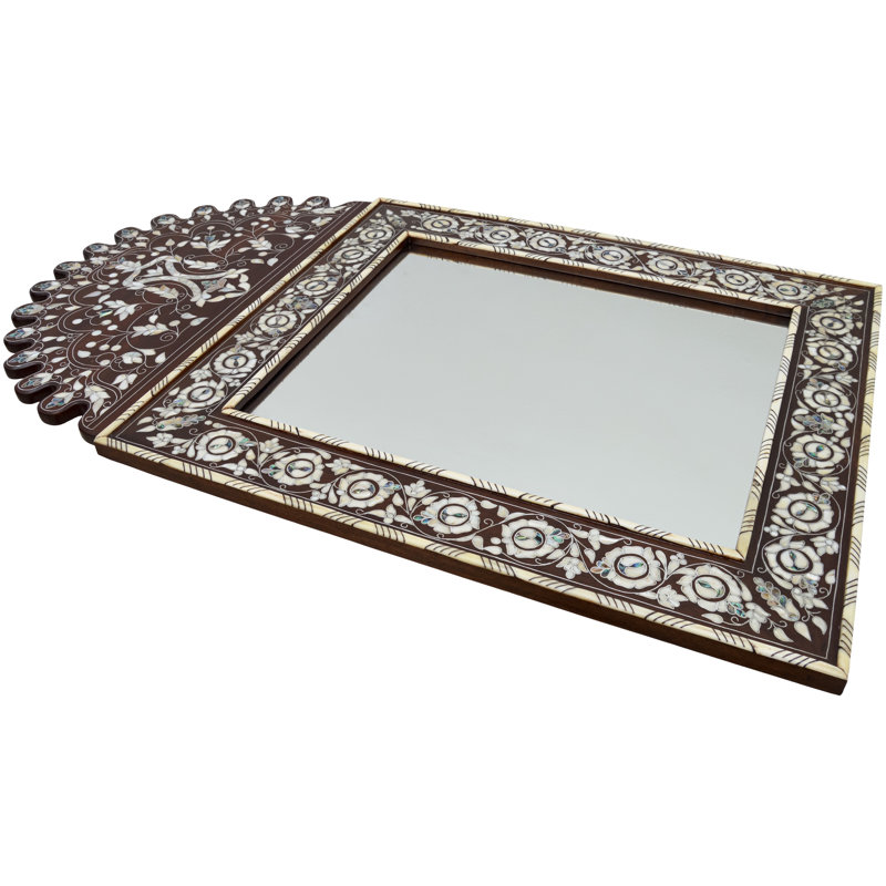 Syrian Arch Solid Wood Wall Mirror