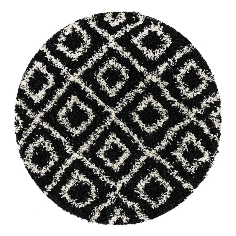 Arold Geometric Indoor Rug, Round 3'3"