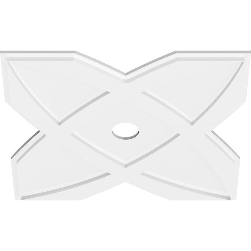 Diamètre intérieur de médaillon en PVC de 3 po Titus, H 26 po x l 26 po x P 1 po