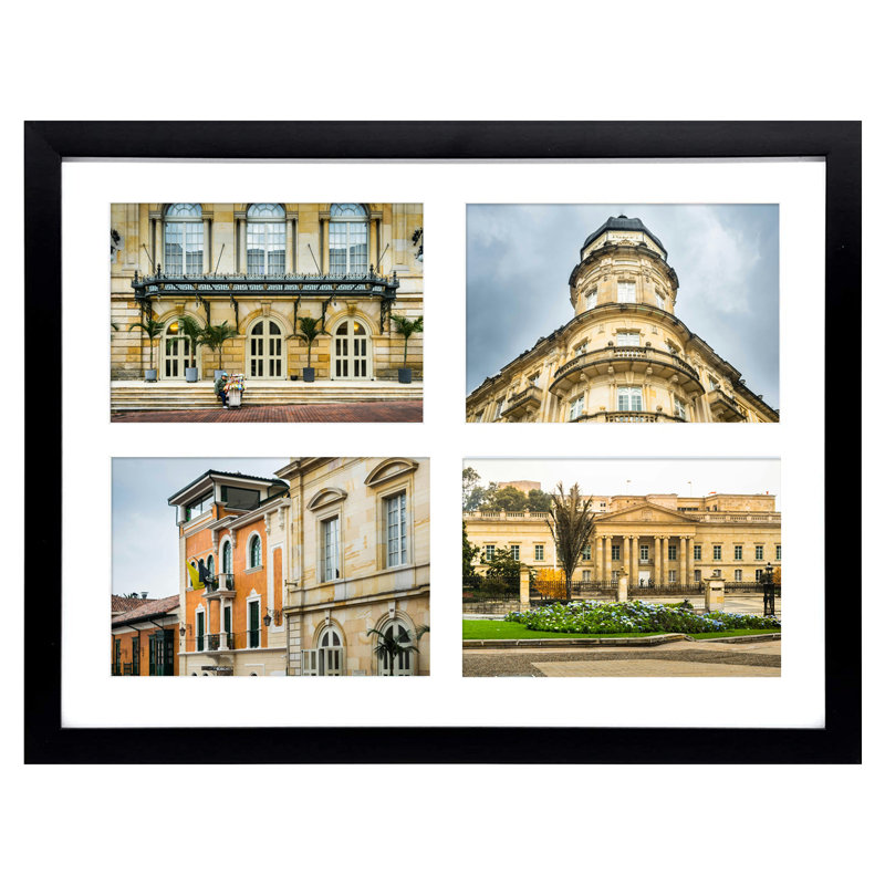 Cadre 12 po x 16 po pour 4 photos 5x7, Noir