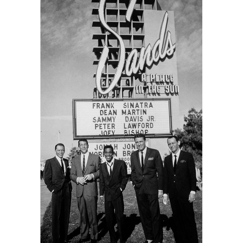 " The Rat Pack ", Unframed, Black/White, 8" W x 10" H