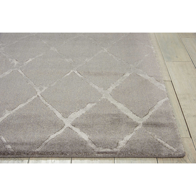 Tapis gris moderne Cannes, Rectangle 5 pi 6 po x 8 pi