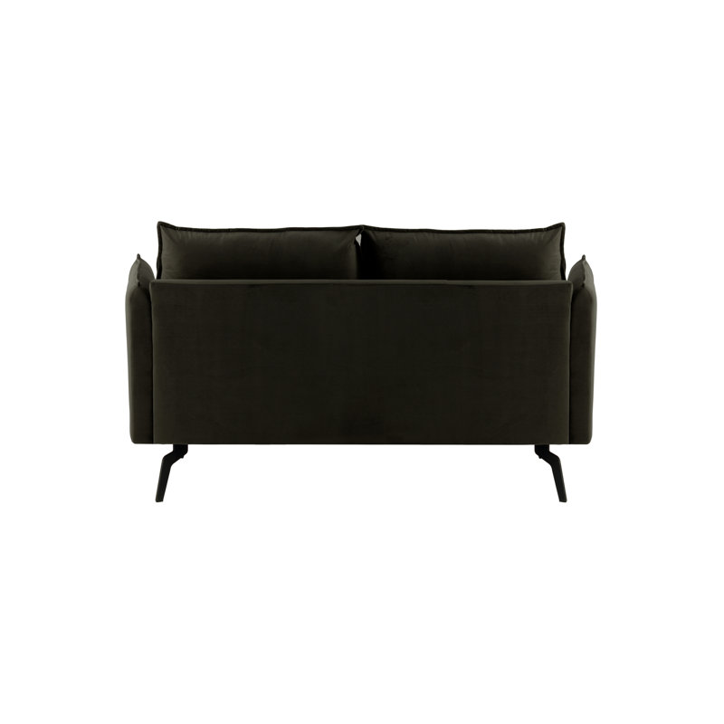 Fauske 2 Seater Sofa, 95cm H x 171cm W x 98cm D, Black